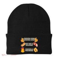 Funny Viral Chicken Wing Song Meme Beanie thumb 0