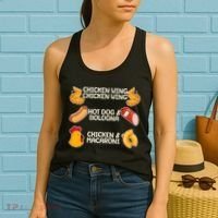 Funny Viral Chicken Wing Song Meme Women's Tank Top thumb 2