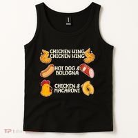 Funny Viral Chicken Wing Song Meme Tank Top thumb 2