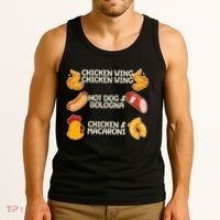 Funny Viral Chicken Wing Song Meme Tank Top thumb 3