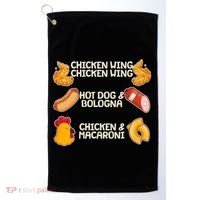 Funny Viral Chicken Wing Song Meme Golf Towel thumb 0