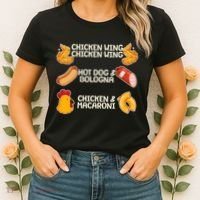 Funny Viral Chicken Wing Song Meme Women's T-Shirt thumb 2