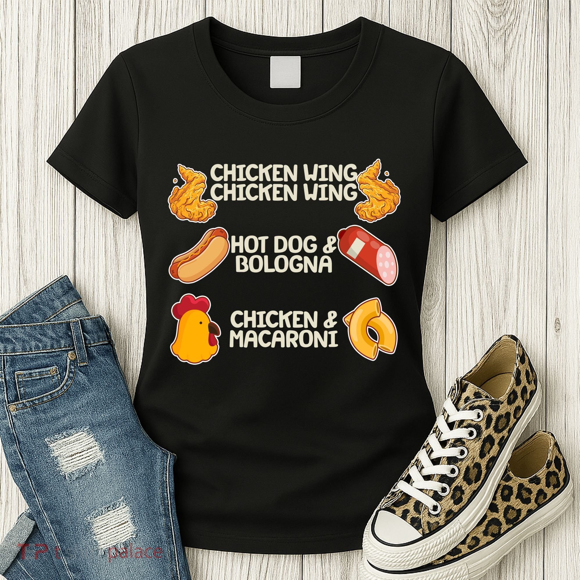 Funny Viral Chicken Wing Song Meme Women's T-Shirt