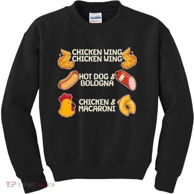 Funny Viral Chicken Wing Song Meme Kids Sweatshirt