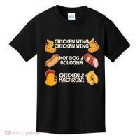 Funny Viral Chicken Wing Song Meme Kids T-Shirt thumb 0