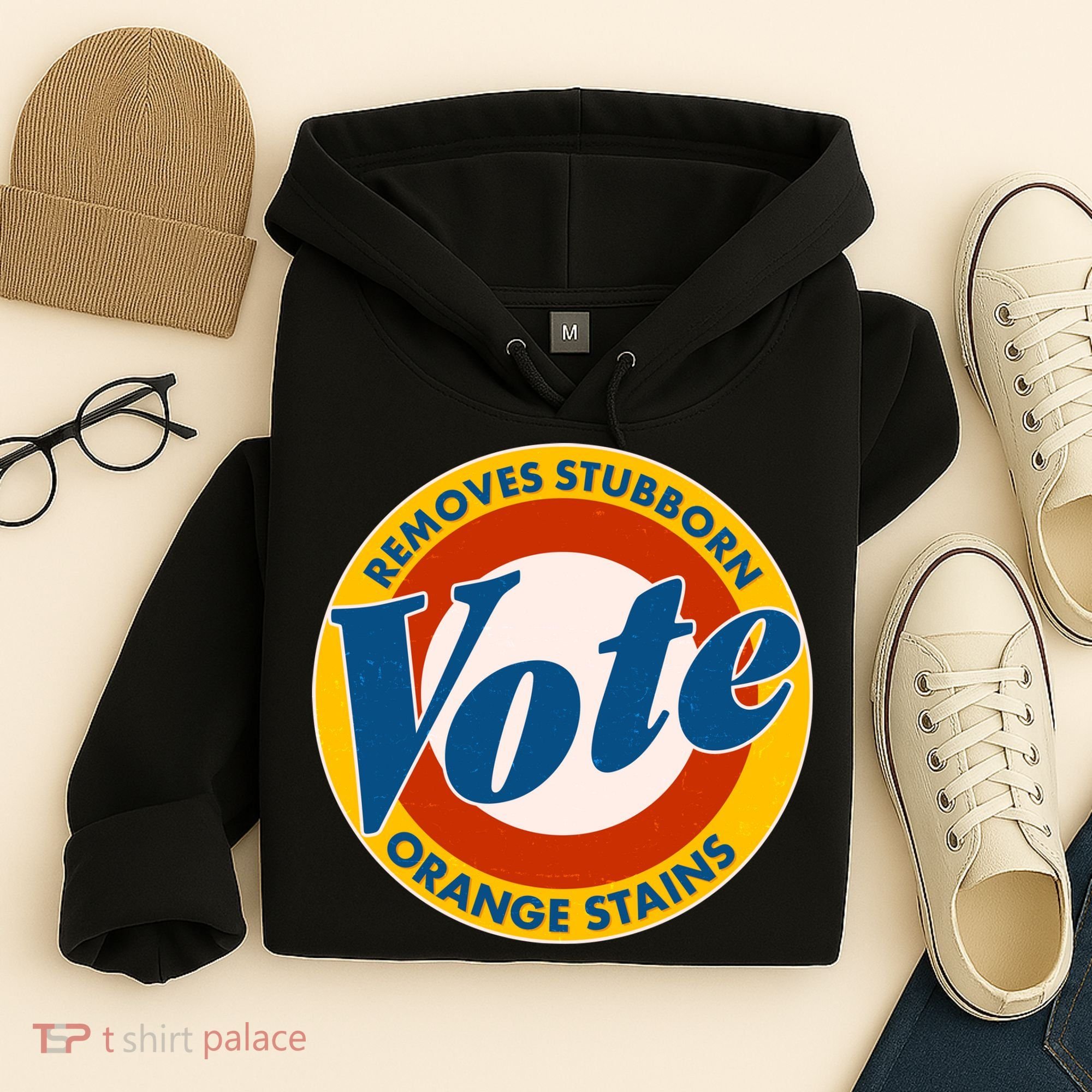 Funny VOTE Removes Stubborn Orange Stains Hoodie