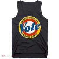 Funny VOTE Removes Stubborn Orange Stains Tank Top thumb 0