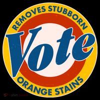 Funny VOTE Removes Stubborn Orange Stains Women's Long Sleeve Shirt thumb 2