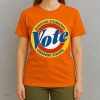 Funny VOTE Removes Stubborn Orange Stains T-Shirt thumb 4