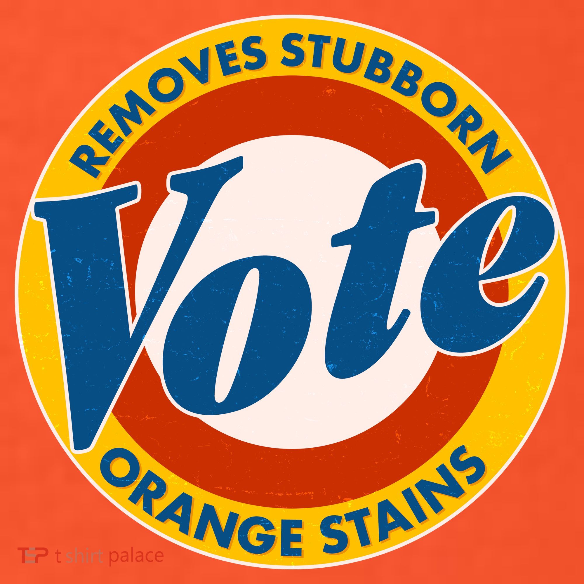 Funny VOTE Removes Stubborn Orange Stains Baby Bodysuit
