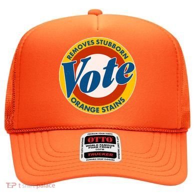 Funny VOTE Removes Stubborn Orange Stains Hat