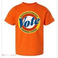Funny VOTE Removes Stubborn Orange Stains Toddler T-Shirt thumb 0