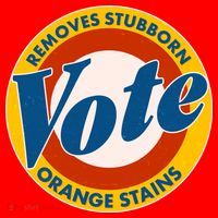 Funny VOTE Removes Stubborn Orange Stains Santa Hat thumb 1