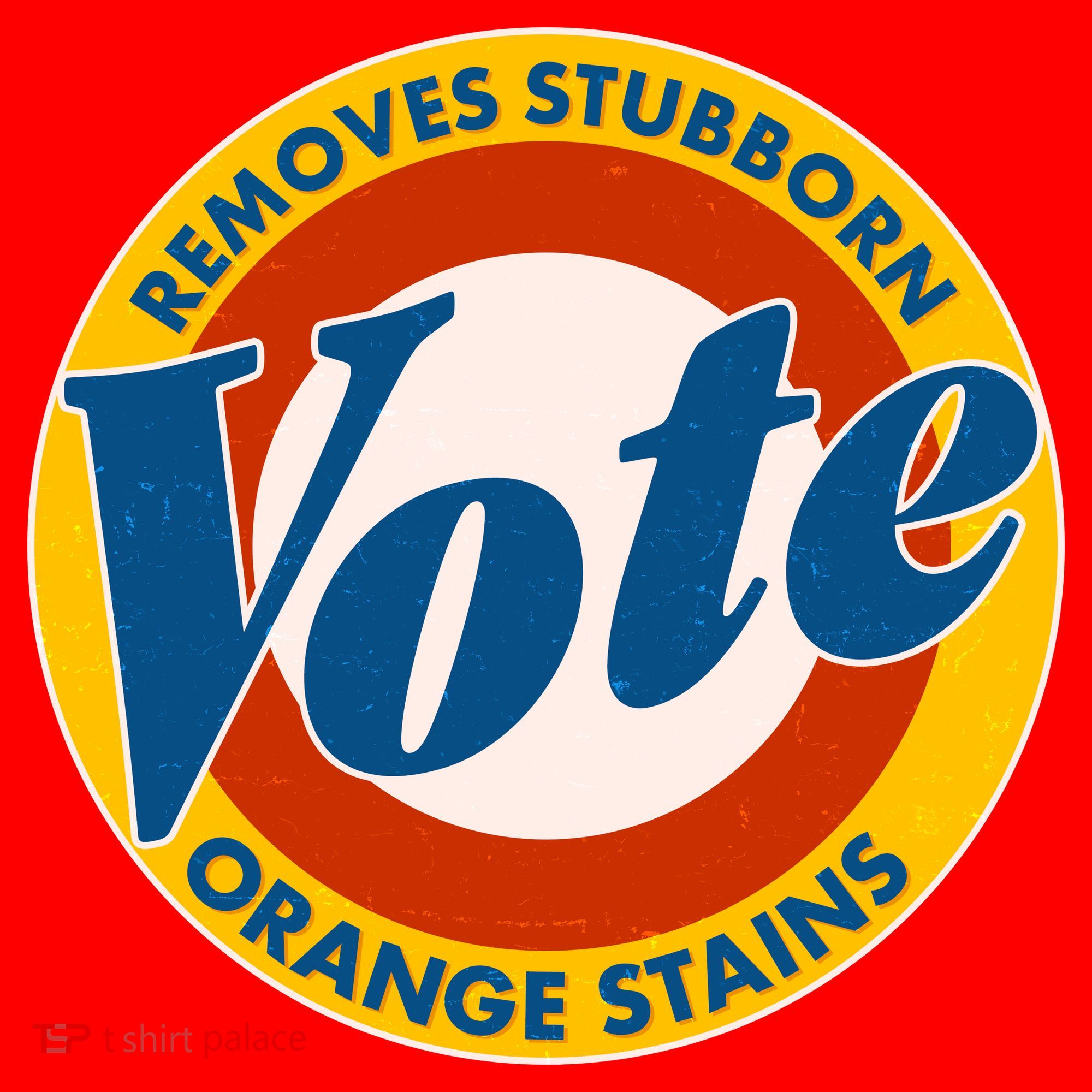 Funny VOTE Removes Stubborn Orange Stains Santa Hat