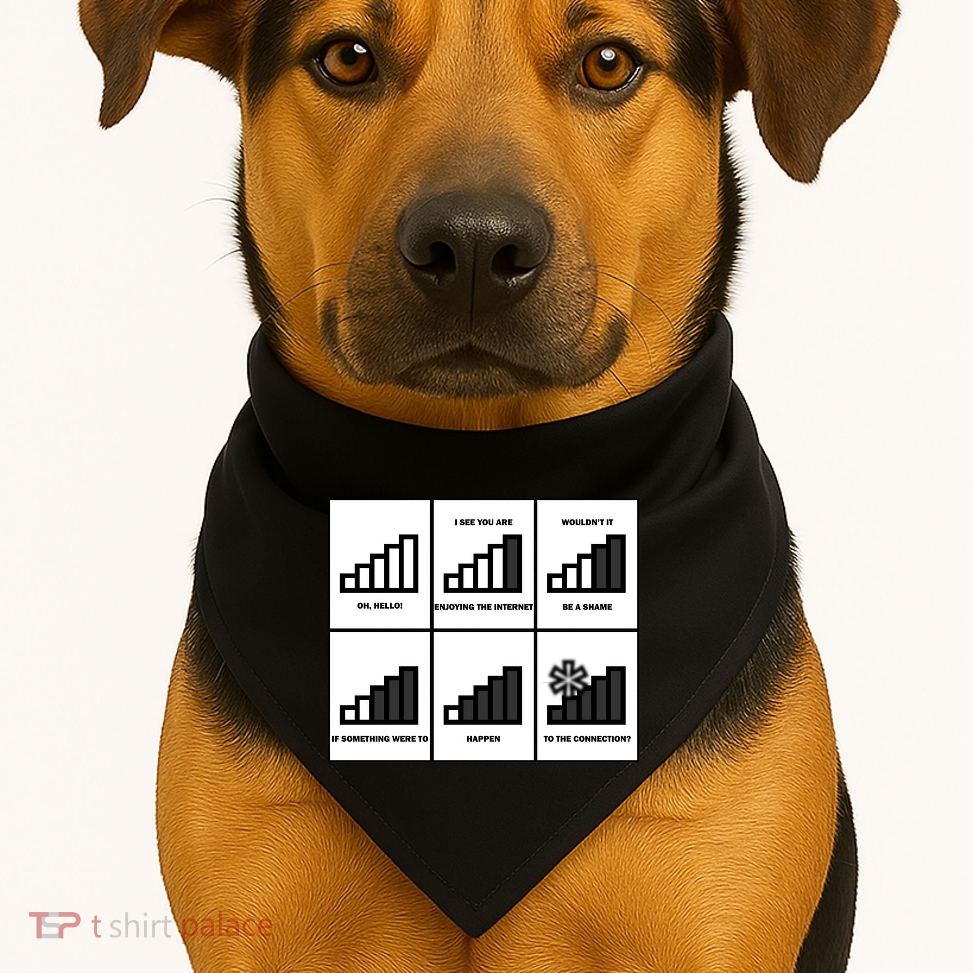 Funny WiFi USA-Made Doggie Bandana