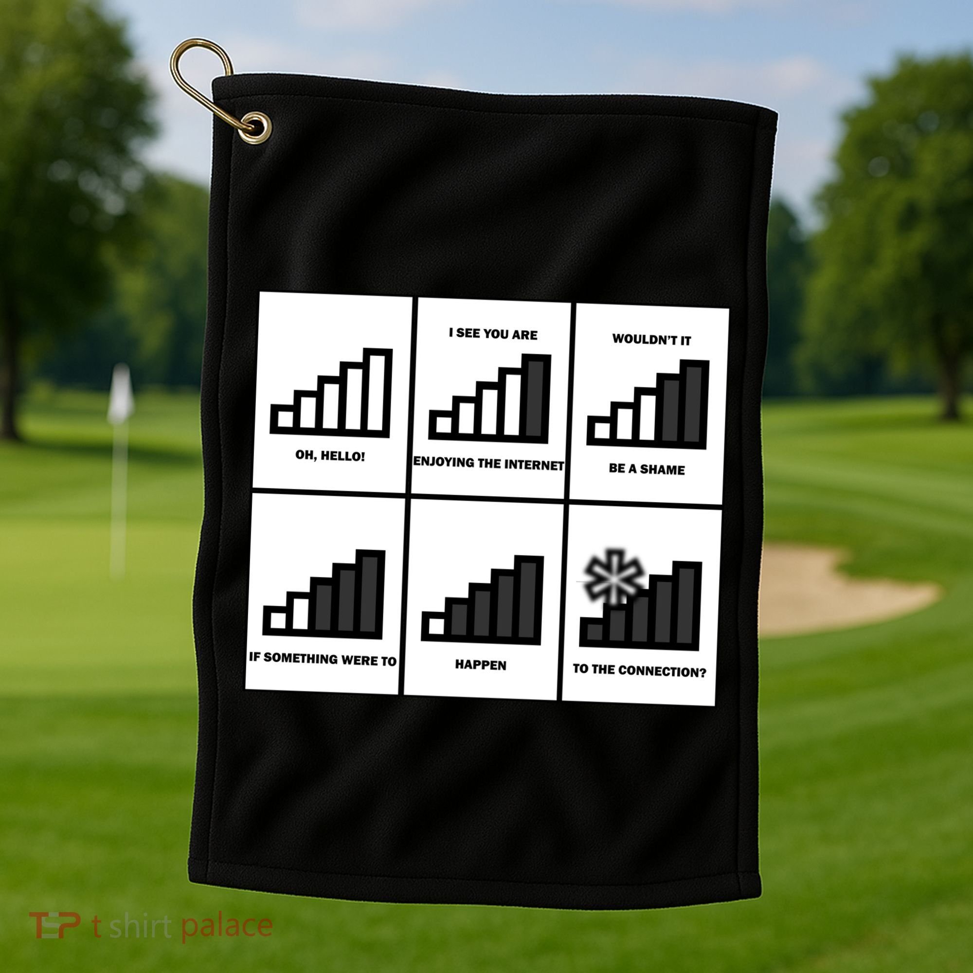 Funny WiFi Golf Towel
