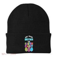 Funny Will Trade Brother For Easter Candy Beanie thumb 0