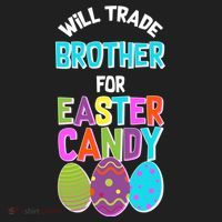 Funny Will Trade Brother For Easter Candy Golf Towel thumb 3