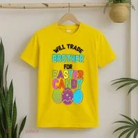 Funny Will Trade Brother For Easter Candy T-Shirt thumb 2