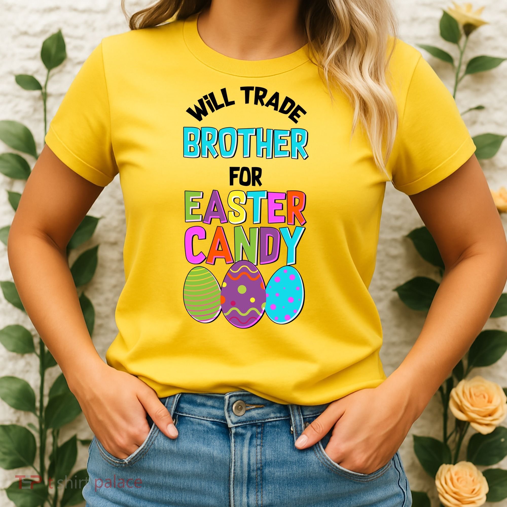 Funny Will Trade Brother For Easter Candy Women's T-Shirt