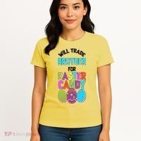 Funny Will Trade Brother For Easter Candy Women's T-Shirt thumb 4