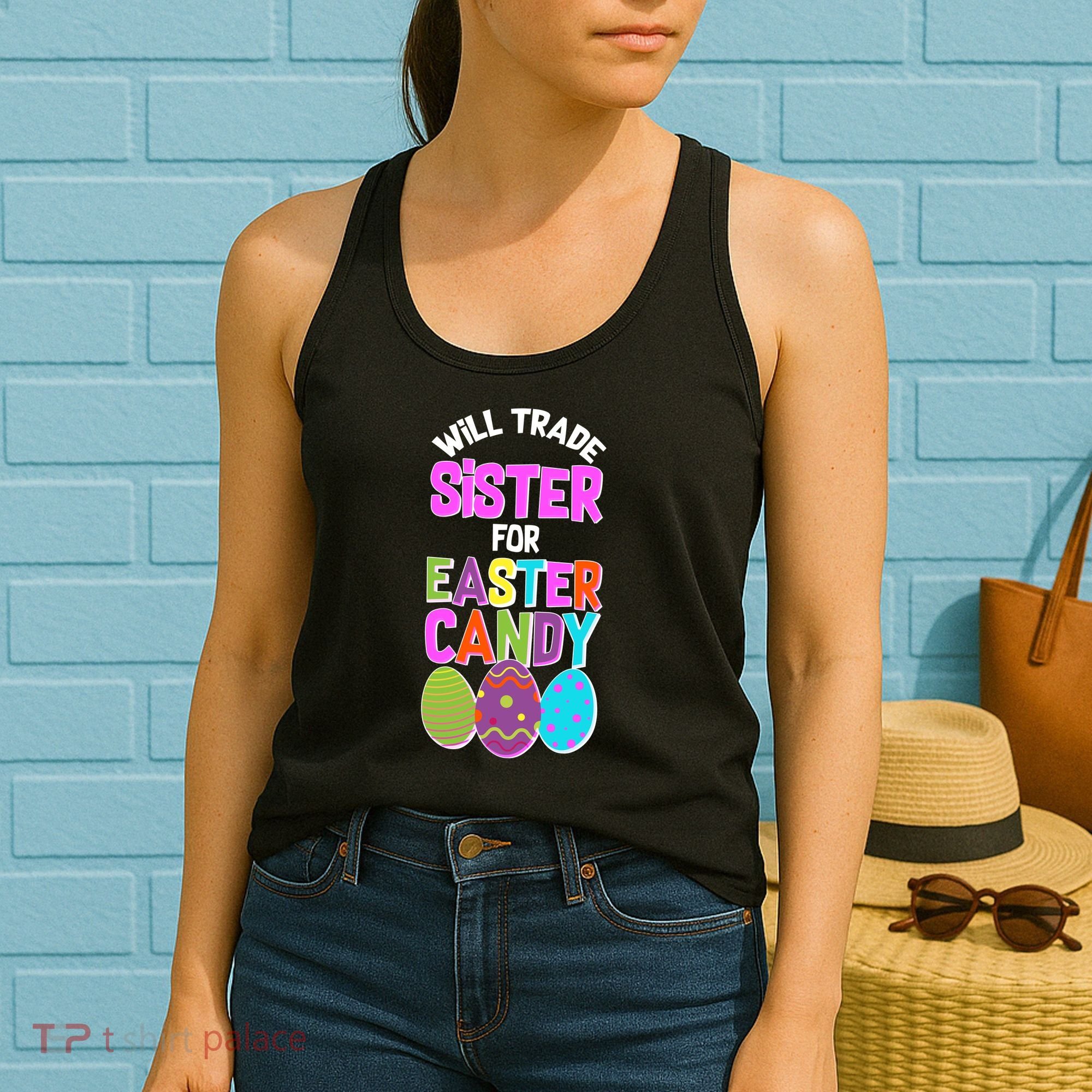 Funny Will Trade Sister For Easter Candy Women's Tank Top