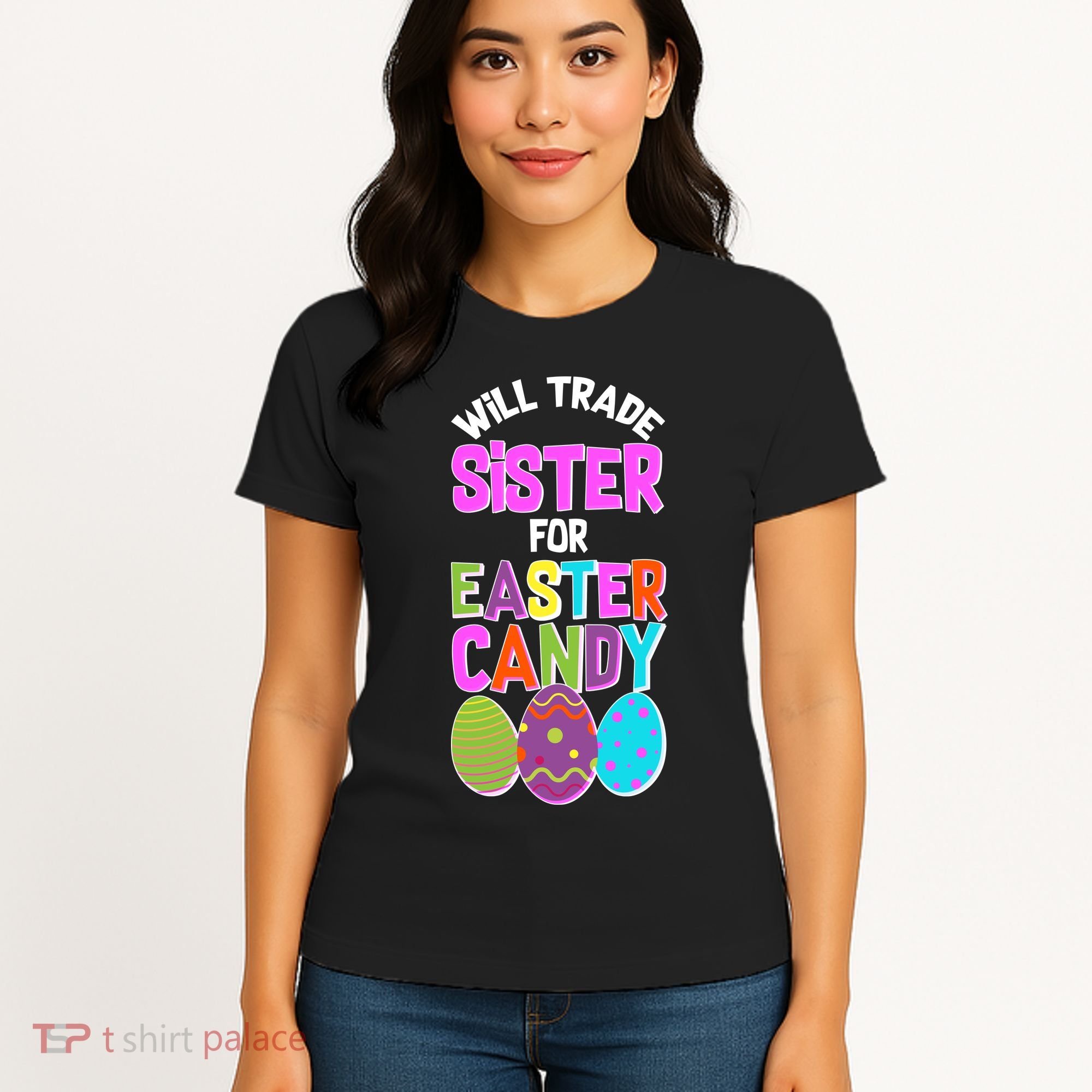 Funny Will Trade Sister For Easter Candy Women's T-Shirt
