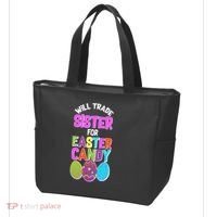 Funny Will Trade Sister For Easter Candy Tote Bag thumb 3