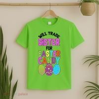 Funny Will Trade Sister For Easter Candy T-Shirt thumb 2