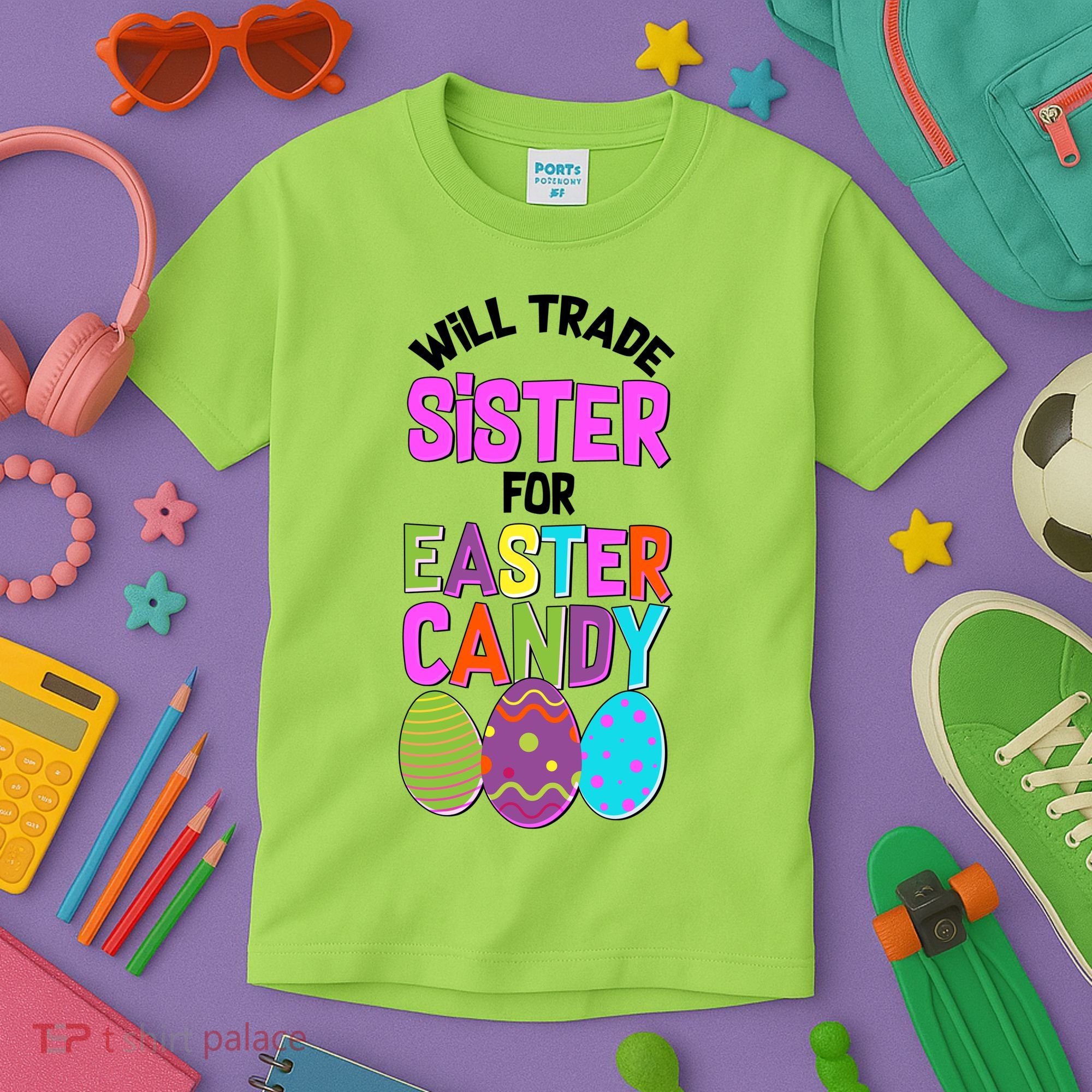 Funny Will Trade Sister For Easter Candy Kids T-Shirt