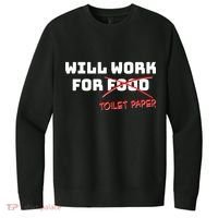Funny Will Work For Toilet Paper V.I.T. Fleece Crew Sweatshirt thumb 0