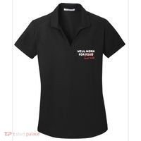 Funny Will Work For Toilet Paper Women's Dry Zone Grid Polo thumb 0