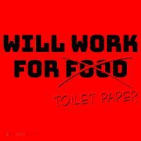 Funny Will Work For Toilet Paper Santa Hat thumb 1
