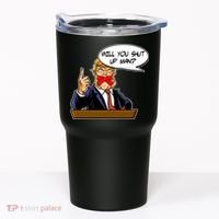 Funny Will You Shut Up Man Biden vs Trump Debate Comic Tumbler thumb 0