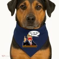 Funny Will You Shut Up Man Biden vs Trump Debate Comic USA-Made Doggie Bandana thumb 1