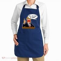 Funny Will You Shut Up Man Biden vs Trump Debate Comic Apron thumb 2