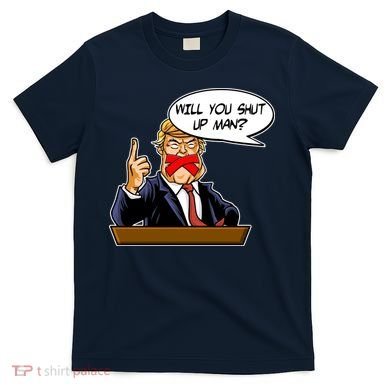 Funny Will You Shut Up Man Biden vs Trump Debate Comic T-Shirt
