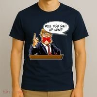 Funny Will You Shut Up Man Biden vs Trump Debate Comic T-Shirt thumb 3