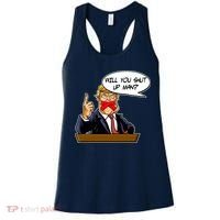 Funny Will You Shut Up Man Biden vs Trump Debate Comic Women's Tank Top thumb 0
