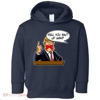 Funny Will You Shut Up Man Biden vs Trump Debate Comic Toddler Hoodie thumb 0
