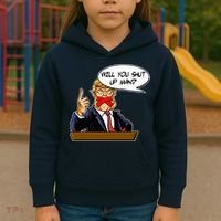 Funny Will You Shut Up Man Biden vs Trump Debate Comic Kids Hoodie thumb 3