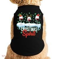 Funny Wine Christmas Spirit Doggie Tank thumb 0