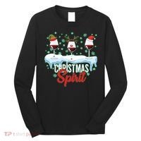 Funny Wine Christmas Spirit Long Sleeve Shirt thumb 0