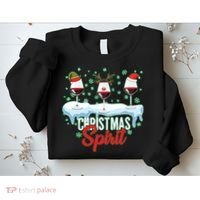 Funny Wine Christmas Spirit Sweatshirt thumb 2