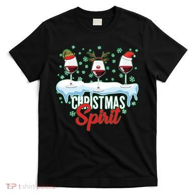 Funny Wine Christmas Spirit T-Shirt