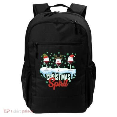 Funny Wine Christmas Spirit Backpack
