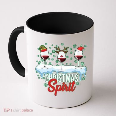 Funny Wine Christmas Spirit Coffee Mug