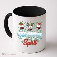 Funny Wine Christmas Spirit Coffee Mug thumb 0
