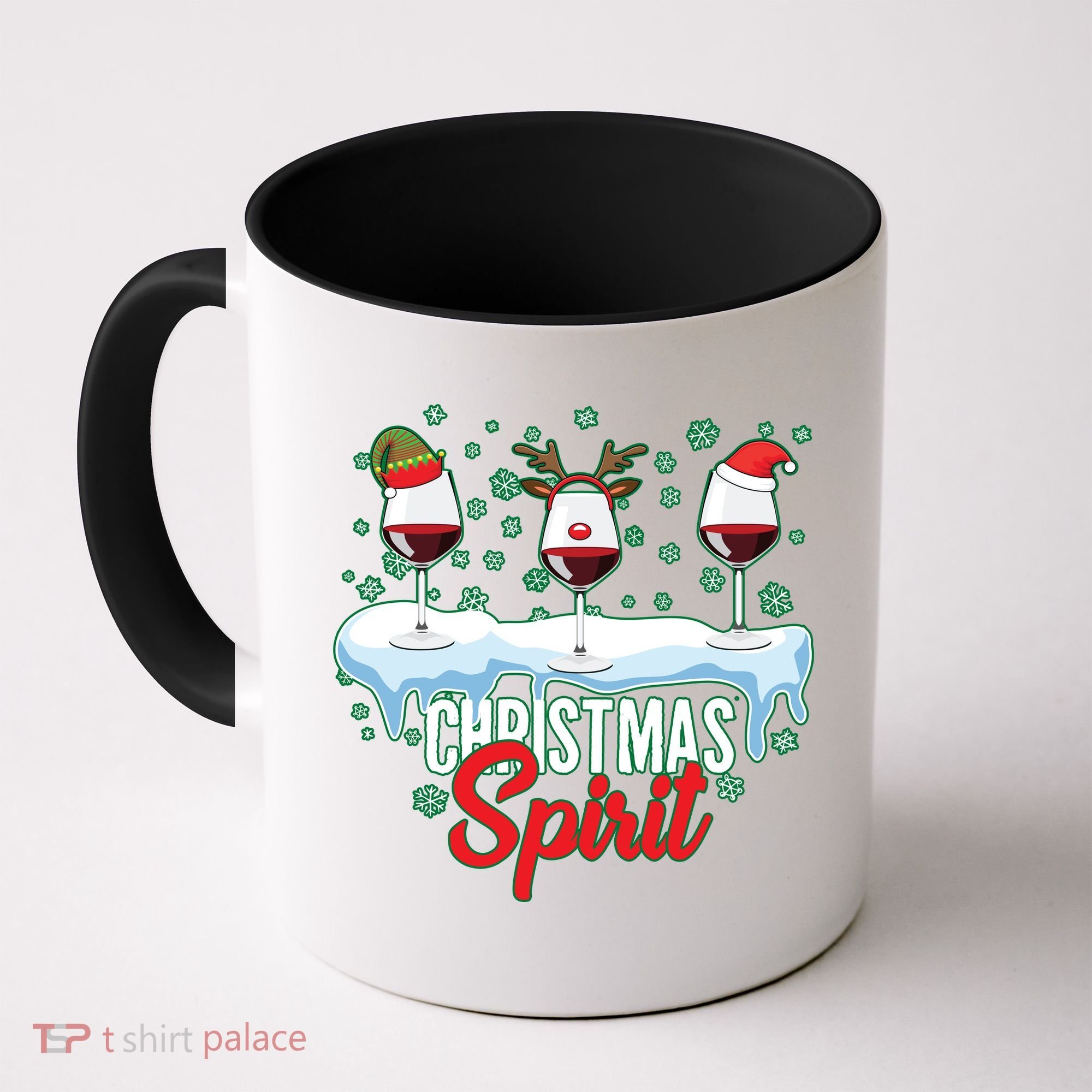 Funny Wine Christmas Spirit Coffee Mug