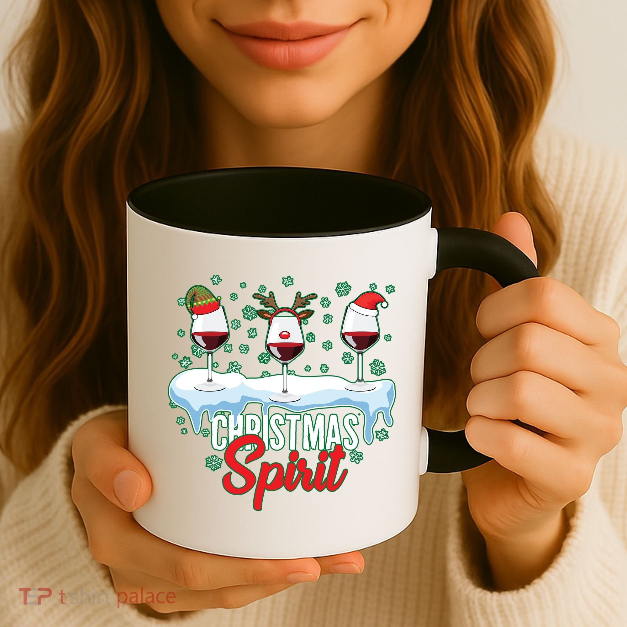 Funny Wine Christmas Spirit Coffee Mug